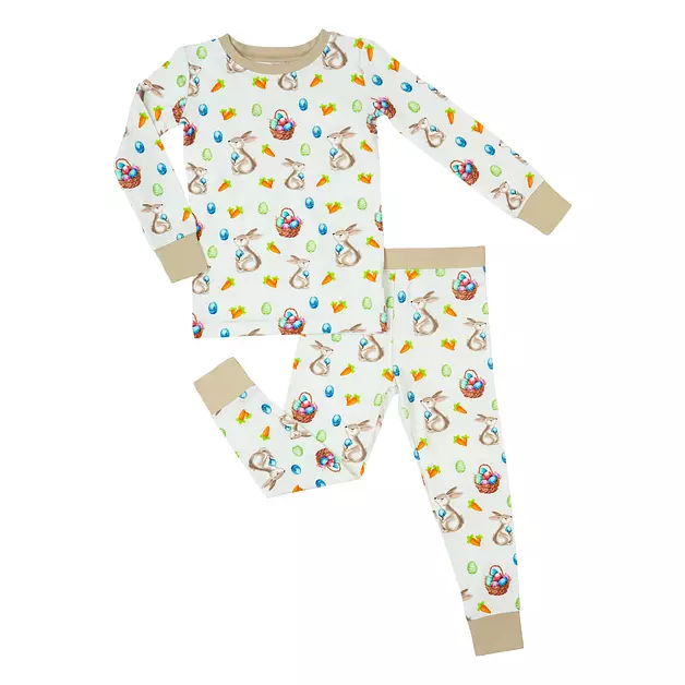LollyBanks Toddler Pajamas Set for Boys,Viscose from Bamboo Sleepwear