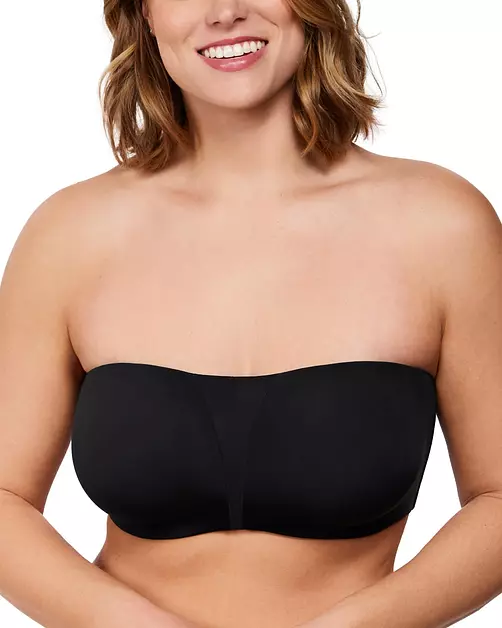 HSIA Strapless Bra for Large Breasts, Unlined Minimizer Underwire Support