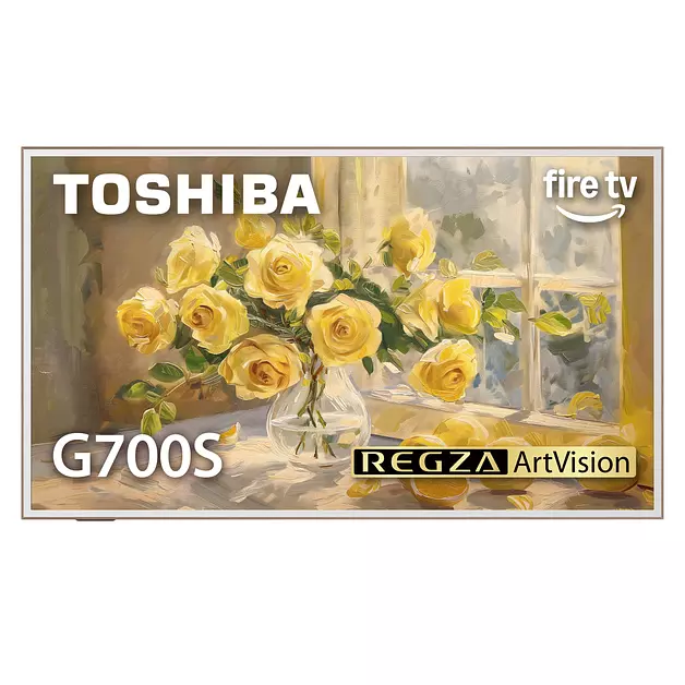 Toshiba 55" G700 Series ArtVision 4K UHD Smart Fire TV (55G700SU, 2026 New) - QLED, Native 165Hz, Art Gallery Mode, Anti-Glare Screen, REGZA Engine ZRi, DTS Virtual:X, Included Art Frame, 55-Inch