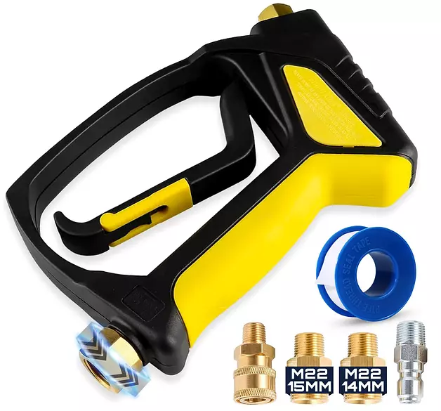 Clean Car USA Foam King Foam Cannon for Pressure Washer, Car Wash Soap Sprayer with 1/4" Quick Connector, Wide-Neck Bottle, Adjustable Snow Foam Blaster for Auto Detailing, Trucks, Motorcycles & More