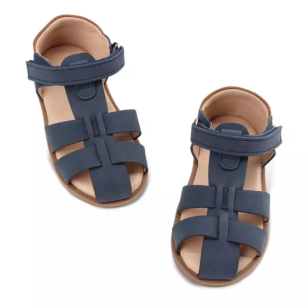 Wulubaba Toddler Boy Sandals Closed Toe Hook Loop Baby Boy Shoes