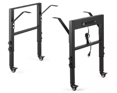 Seesii 20.8-Inch Depth Workbench Frame with Locking Caster Wheels
