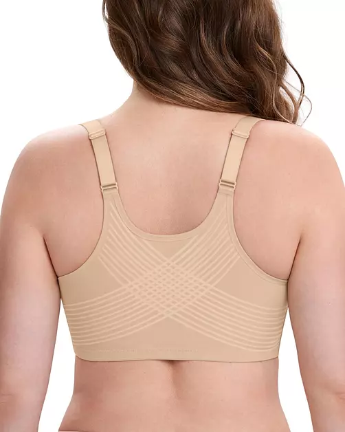 HSIA Posture Bra Women's Support Corrector Unlined Front Closure Wire Bra