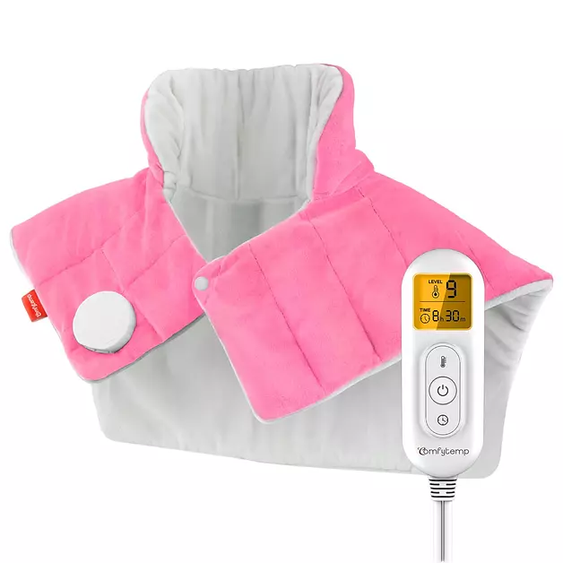 Comfytemp Heating Pad for Neck Shoulders Back, 2.6 Ib Weighted Heating Pad
