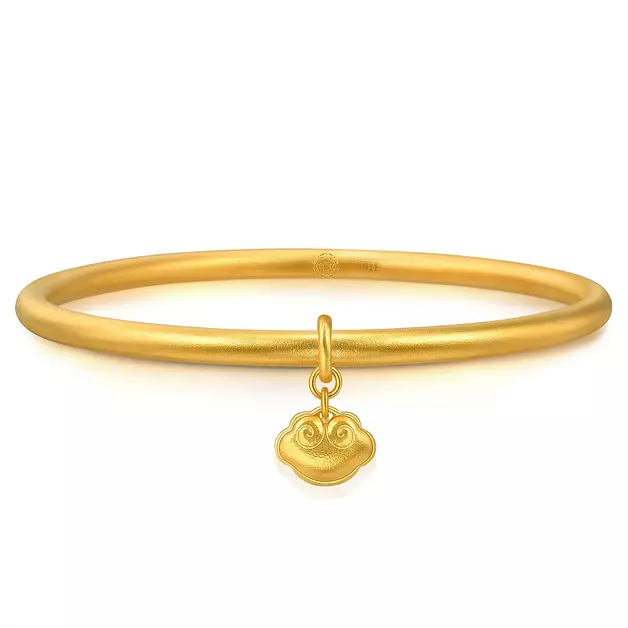 CHOW SANG SANG 999.9 24K Pure Gold Bangle Price-by-Weight 45.28g