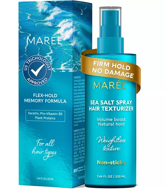 MAREE Texture Hair Spray for Men & Women - Sea Salt Hair Spray Women & Men