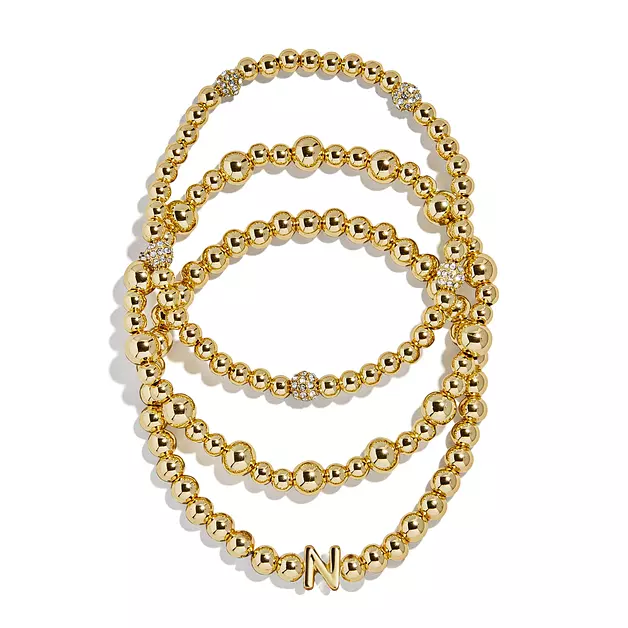 BaubleBar Pisa Bracelet Gift Set - Letter N