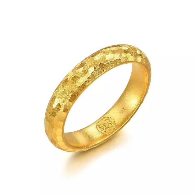 CHOW SANG SANG 999.9 24K Pure Gold Ring Price-by-Weight 12.35g