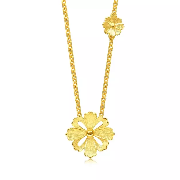 CHOW SANG SANG 999.9 24K Pure Gold Necklace Price-by-Weight 8.98g