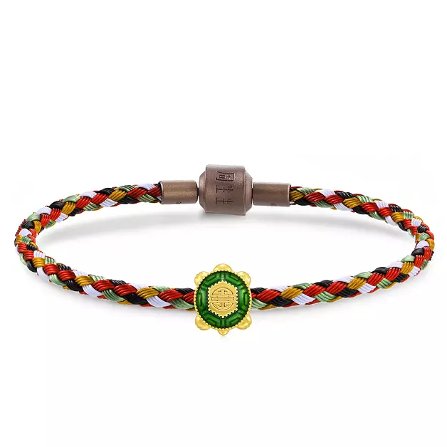 CHOW SANG SANG 999 24K Gold Charme Cultural Mini Tortoise Charm Bracelet for Women 92659C